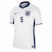 Camiseta Inglaterra John Stones #5 Primera Equipación Eurocopa 2024 manga corta